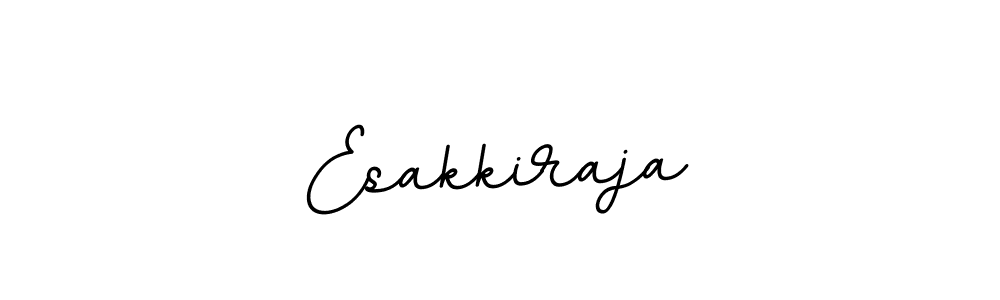 How to make Esakkiraja name signature. Use BallpointsItalic-DORy9 style for creating short signs online. This is the latest handwritten sign. Esakkiraja signature style 11 images and pictures png