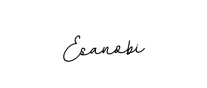 Make a beautiful signature design for name Esanobi. With this signature (BallpointsItalic-DORy9) style, you can create a handwritten signature for free. Esanobi signature style 11 images and pictures png