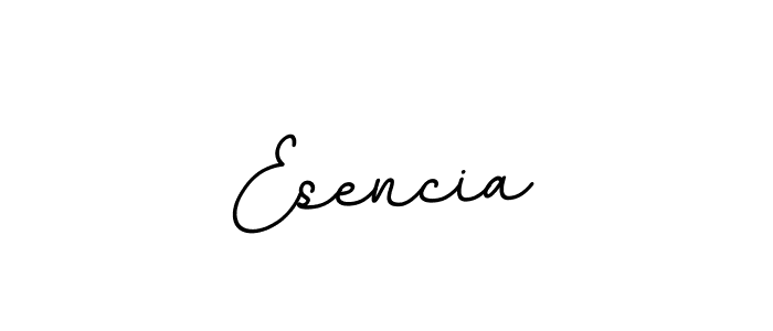 Make a beautiful signature design for name Esencia. With this signature (BallpointsItalic-DORy9) style, you can create a handwritten signature for free. Esencia signature style 11 images and pictures png