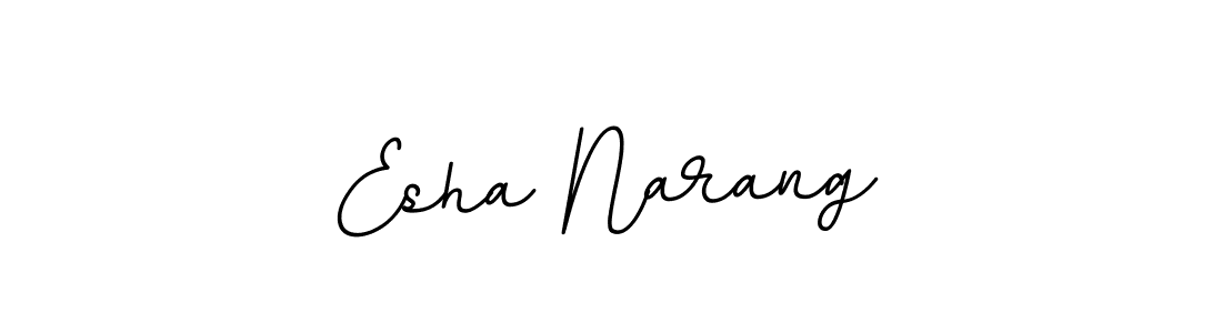 Esha Narang stylish signature style. Best Handwritten Sign (BallpointsItalic-DORy9) for my name. Handwritten Signature Collection Ideas for my name Esha Narang. Esha Narang signature style 11 images and pictures png