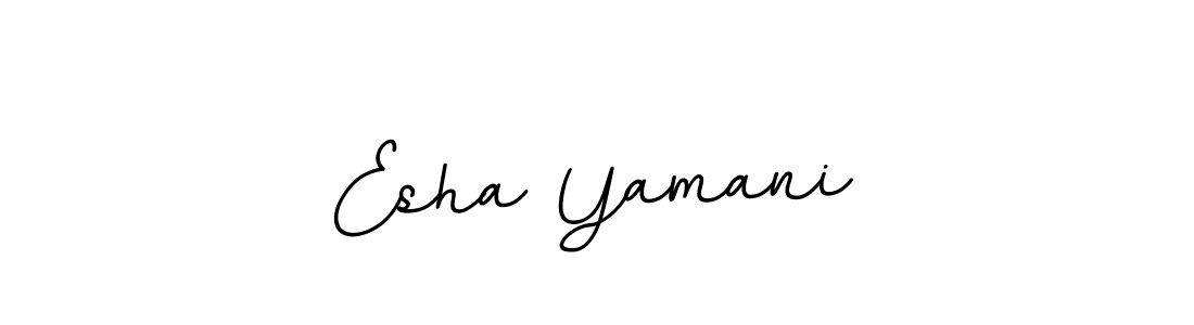Also we have Esha Yamani name is the best signature style. Create professional handwritten signature collection using BallpointsItalic-DORy9 autograph style. Esha Yamani signature style 11 images and pictures png