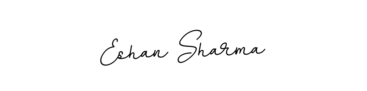 The best way (BallpointsItalic-DORy9) to make a short signature is to pick only two or three words in your name. The name Eshan Sharma include a total of six letters. For converting this name. Eshan Sharma signature style 11 images and pictures png