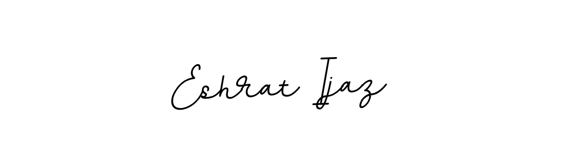 Design your own signature with our free online signature maker. With this signature software, you can create a handwritten (BallpointsItalic-DORy9) signature for name Eshrat Ijaz. Eshrat Ijaz signature style 11 images and pictures png