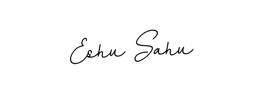 Create a beautiful signature design for name Eshu Sahu. With this signature (BallpointsItalic-DORy9) fonts, you can make a handwritten signature for free. Eshu Sahu signature style 11 images and pictures png