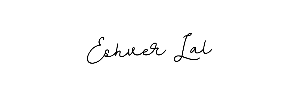 Use a signature maker to create a handwritten signature online. With this signature software, you can design (BallpointsItalic-DORy9) your own signature for name Eshver Lal. Eshver Lal signature style 11 images and pictures png
