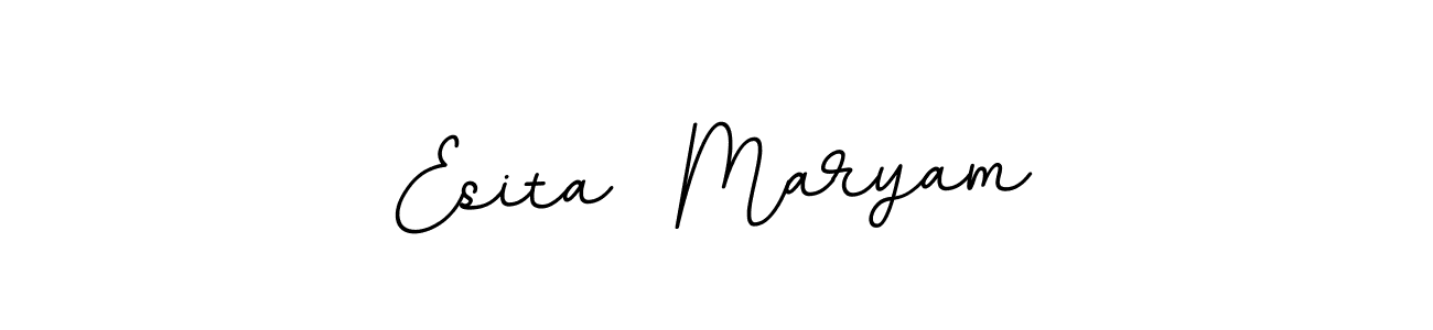 How to make Esita  Maryam signature? BallpointsItalic-DORy9 is a professional autograph style. Create handwritten signature for Esita  Maryam name. Esita  Maryam signature style 11 images and pictures png