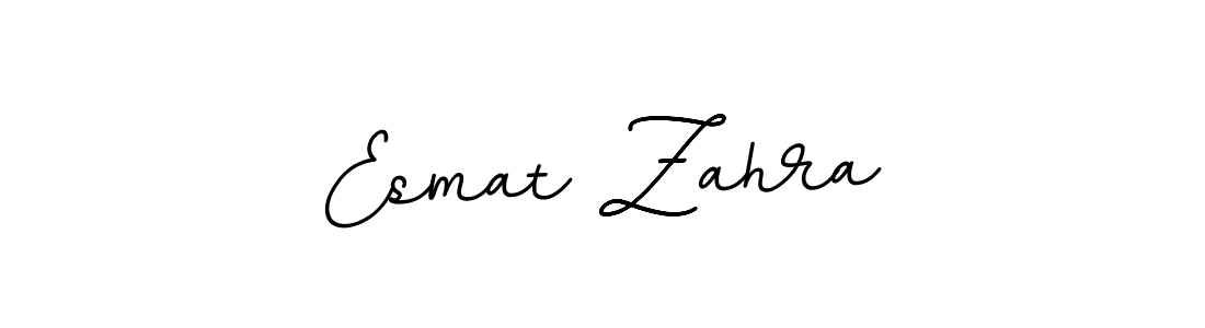 Make a beautiful signature design for name Esmat Zahra. With this signature (BallpointsItalic-DORy9) style, you can create a handwritten signature for free. Esmat Zahra signature style 11 images and pictures png