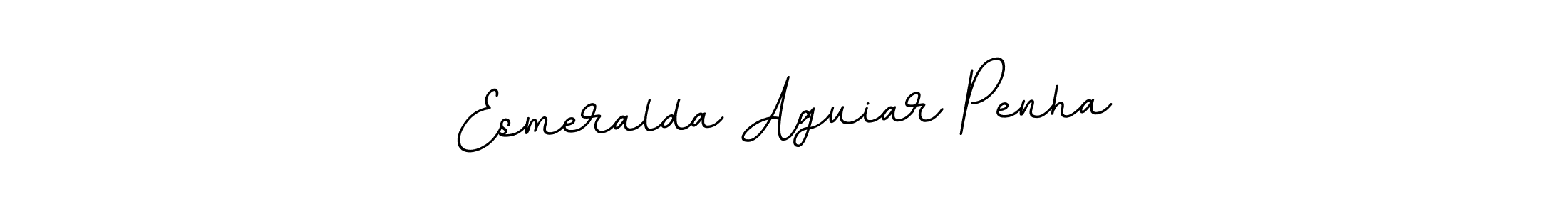 How to make Esmeralda Aguiar Penha name signature. Use BallpointsItalic-DORy9 style for creating short signs online. This is the latest handwritten sign. Esmeralda Aguiar Penha signature style 11 images and pictures png