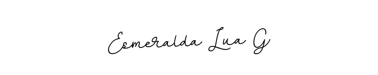 Use a signature maker to create a handwritten signature online. With this signature software, you can design (BallpointsItalic-DORy9) your own signature for name Esmeralda Lua G. Esmeralda Lua G signature style 11 images and pictures png
