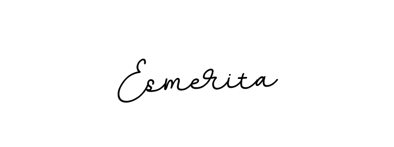 How to make Esmerita signature? BallpointsItalic-DORy9 is a professional autograph style. Create handwritten signature for Esmerita name. Esmerita signature style 11 images and pictures png