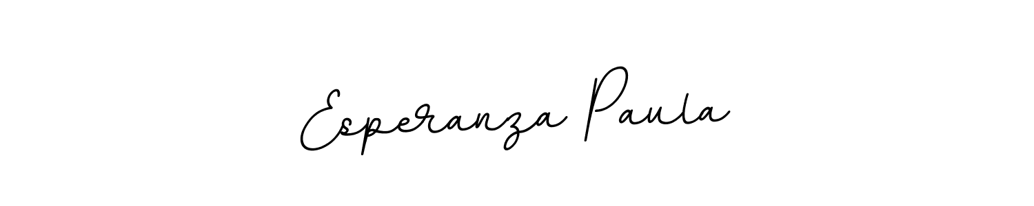 Use a signature maker to create a handwritten signature online. With this signature software, you can design (BallpointsItalic-DORy9) your own signature for name Esperanza Paula. Esperanza Paula signature style 11 images and pictures png