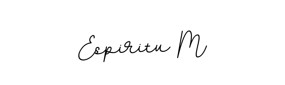 It looks lik you need a new signature style for name Espiritu M. Design unique handwritten (BallpointsItalic-DORy9) signature with our free signature maker in just a few clicks. Espiritu M signature style 11 images and pictures png