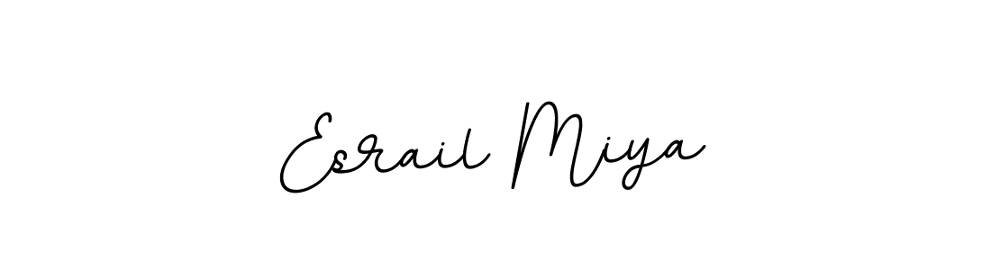 Create a beautiful signature design for name Esrail Miya. With this signature (BallpointsItalic-DORy9) fonts, you can make a handwritten signature for free. Esrail Miya signature style 11 images and pictures png