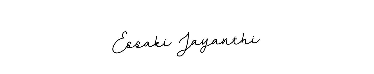 The best way (BallpointsItalic-DORy9) to make a short signature is to pick only two or three words in your name. The name Essaki Jayanthi include a total of six letters. For converting this name. Essaki Jayanthi signature style 11 images and pictures png