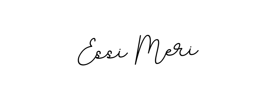 Design your own signature with our free online signature maker. With this signature software, you can create a handwritten (BallpointsItalic-DORy9) signature for name Essi Meri. Essi Meri signature style 11 images and pictures png