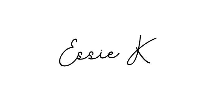 Design your own signature with our free online signature maker. With this signature software, you can create a handwritten (BallpointsItalic-DORy9) signature for name Essie K. Essie K signature style 11 images and pictures png