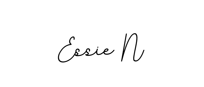 Also we have Essie N name is the best signature style. Create professional handwritten signature collection using BallpointsItalic-DORy9 autograph style. Essie N signature style 11 images and pictures png