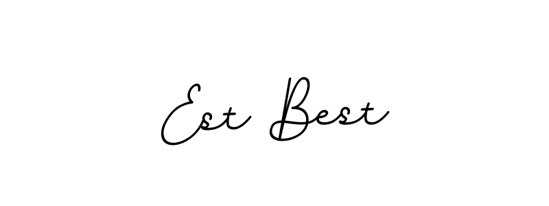 The best way (BallpointsItalic-DORy9) to make a short signature is to pick only two or three words in your name. The name Est Best include a total of six letters. For converting this name. Est Best signature style 11 images and pictures png