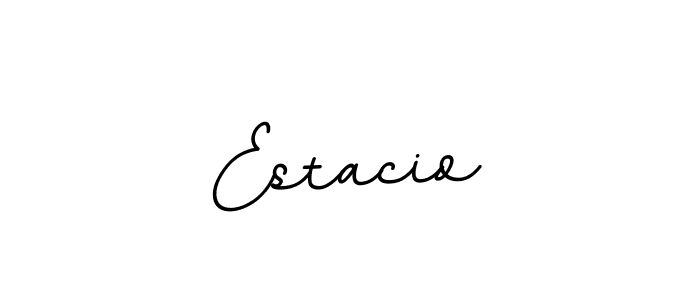 You should practise on your own different ways (BallpointsItalic-DORy9) to write your name (Estacio) in signature. don't let someone else do it for you. Estacio signature style 11 images and pictures png