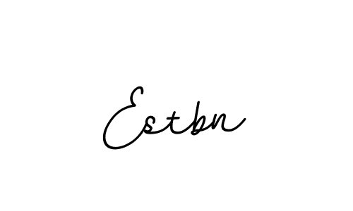 You should practise on your own different ways (BallpointsItalic-DORy9) to write your name (Estbn) in signature. don't let someone else do it for you. Estbn signature style 11 images and pictures png