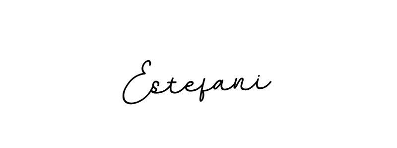 Use a signature maker to create a handwritten signature online. With this signature software, you can design (BallpointsItalic-DORy9) your own signature for name Estefani. Estefani signature style 11 images and pictures png