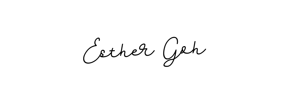 This is the best signature style for the Esther Goh name. Also you like these signature font (BallpointsItalic-DORy9). Mix name signature. Esther Goh signature style 11 images and pictures png