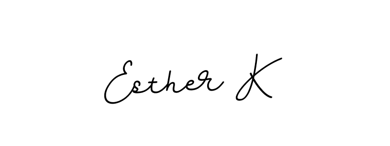 This is the best signature style for the Esther K name. Also you like these signature font (BallpointsItalic-DORy9). Mix name signature. Esther K signature style 11 images and pictures png