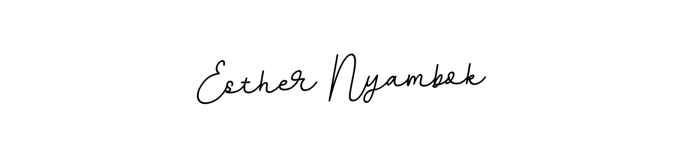 Make a short Esther Nyambok signature style. Manage your documents anywhere anytime using BallpointsItalic-DORy9. Create and add eSignatures, submit forms, share and send files easily. Esther Nyambok signature style 11 images and pictures png