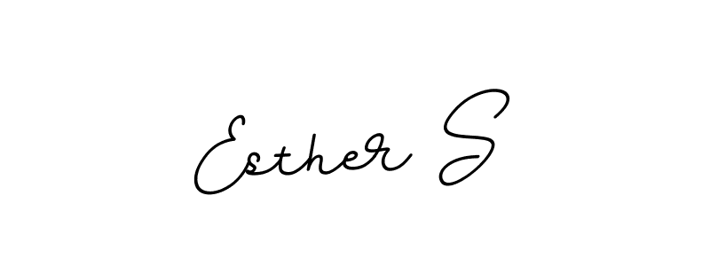 Esther S stylish signature style. Best Handwritten Sign (BallpointsItalic-DORy9) for my name. Handwritten Signature Collection Ideas for my name Esther S. Esther S signature style 11 images and pictures png