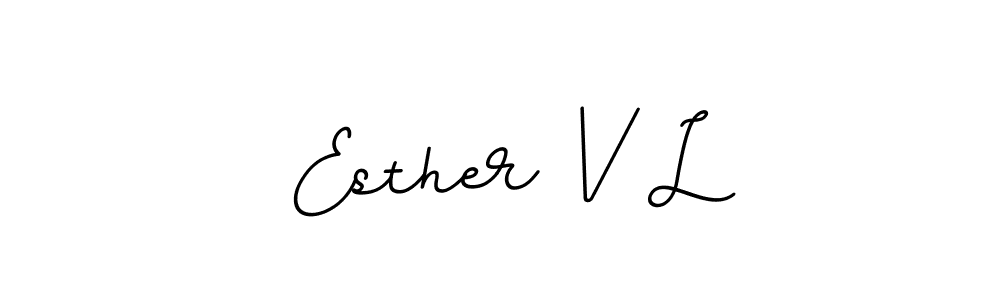 Also You can easily find your signature by using the search form. We will create Esther V L name handwritten signature images for you free of cost using BallpointsItalic-DORy9 sign style. Esther V L signature style 11 images and pictures png