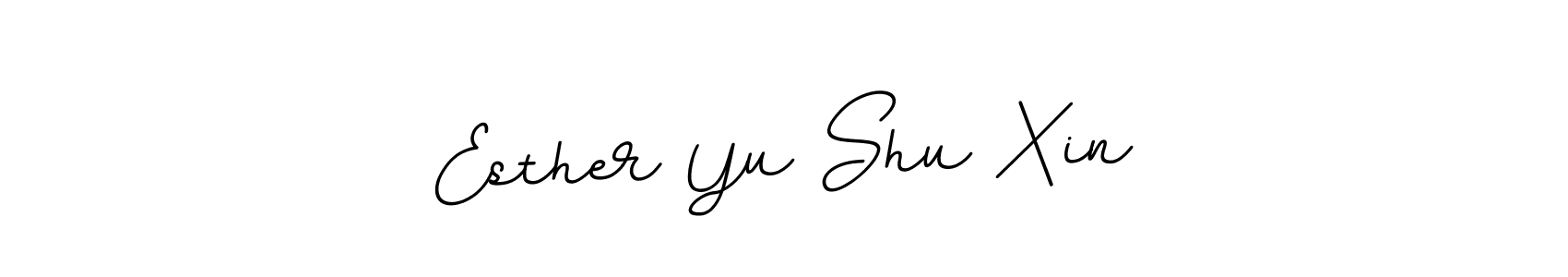 Create a beautiful signature design for name Esther Yu Shu Xin. With this signature (BallpointsItalic-DORy9) fonts, you can make a handwritten signature for free. Esther Yu Shu Xin signature style 11 images and pictures png