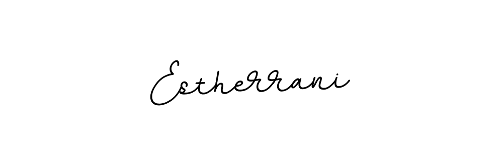 Make a beautiful signature design for name Estherrani. With this signature (BallpointsItalic-DORy9) style, you can create a handwritten signature for free. Estherrani signature style 11 images and pictures png