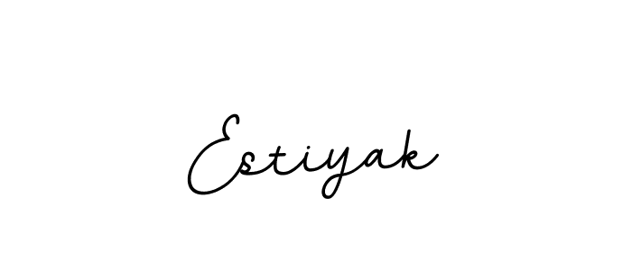 Estiyak stylish signature style. Best Handwritten Sign (BallpointsItalic-DORy9) for my name. Handwritten Signature Collection Ideas for my name Estiyak. Estiyak signature style 11 images and pictures png