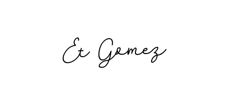 Make a beautiful signature design for name Et Gomez. Use this online signature maker to create a handwritten signature for free. Et Gomez signature style 11 images and pictures png