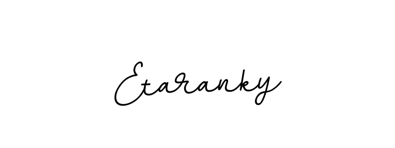 Use a signature maker to create a handwritten signature online. With this signature software, you can design (BallpointsItalic-DORy9) your own signature for name Etaranky. Etaranky signature style 11 images and pictures png