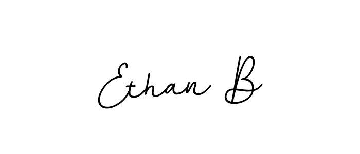 How to make Ethan B name signature. Use BallpointsItalic-DORy9 style for creating short signs online. This is the latest handwritten sign. Ethan B signature style 11 images and pictures png