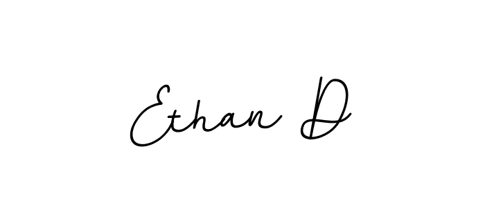 How to make Ethan D name signature. Use BallpointsItalic-DORy9 style for creating short signs online. This is the latest handwritten sign. Ethan D signature style 11 images and pictures png