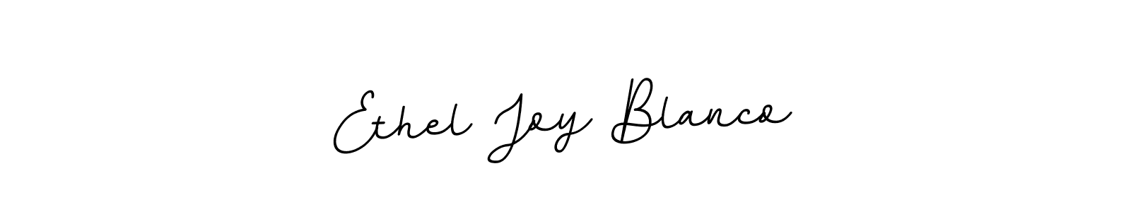 You should practise on your own different ways (BallpointsItalic-DORy9) to write your name (Ethel Joy Blanco) in signature. don't let someone else do it for you. Ethel Joy Blanco signature style 11 images and pictures png