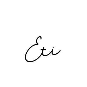 How to make Eti name signature. Use BallpointsItalic-DORy9 style for creating short signs online. This is the latest handwritten sign. Eti signature style 11 images and pictures png