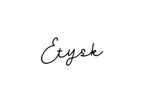 The best way (BallpointsItalic-DORy9) to make a short signature is to pick only two or three words in your name. The name Etysk include a total of six letters. For converting this name. Etysk signature style 11 images and pictures png