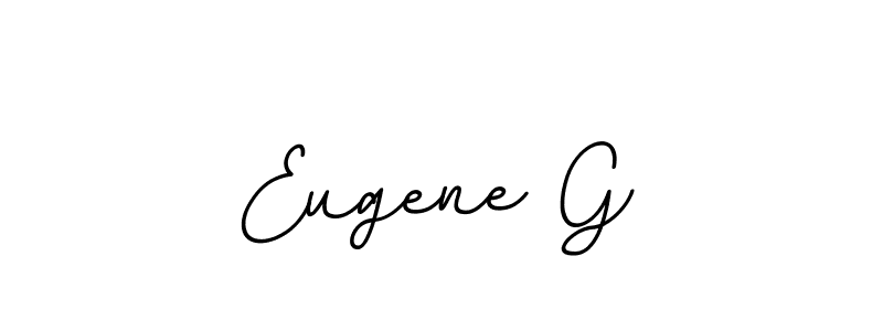 It looks lik you need a new signature style for name Eugene G. Design unique handwritten (BallpointsItalic-DORy9) signature with our free signature maker in just a few clicks. Eugene G signature style 11 images and pictures png