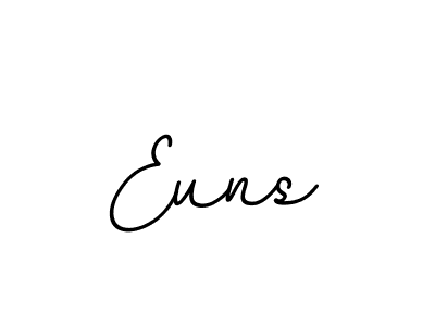 Use a signature maker to create a handwritten signature online. With this signature software, you can design (BallpointsItalic-DORy9) your own signature for name Euns. Euns signature style 11 images and pictures png