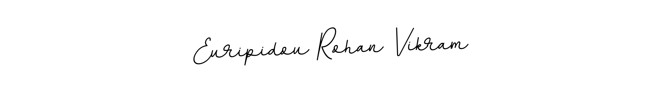 This is the best signature style for the Euripidou Rohan Vikram name. Also you like these signature font (BallpointsItalic-DORy9). Mix name signature. Euripidou Rohan Vikram signature style 11 images and pictures png