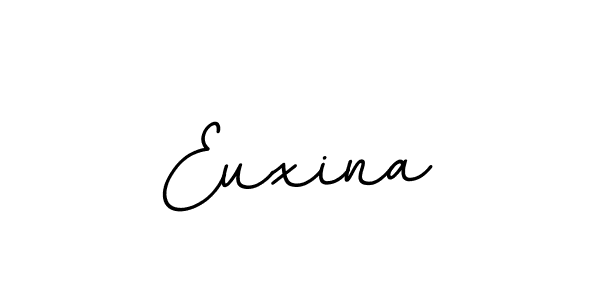 How to make Euxina name signature. Use BallpointsItalic-DORy9 style for creating short signs online. This is the latest handwritten sign. Euxina signature style 11 images and pictures png