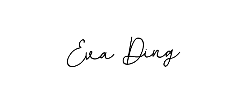 How to make Eva Ding name signature. Use BallpointsItalic-DORy9 style for creating short signs online. This is the latest handwritten sign. Eva Ding signature style 11 images and pictures png