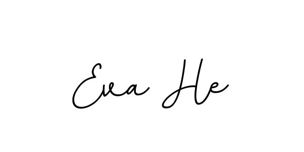 Design your own signature with our free online signature maker. With this signature software, you can create a handwritten (BallpointsItalic-DORy9) signature for name Eva He. Eva He signature style 11 images and pictures png