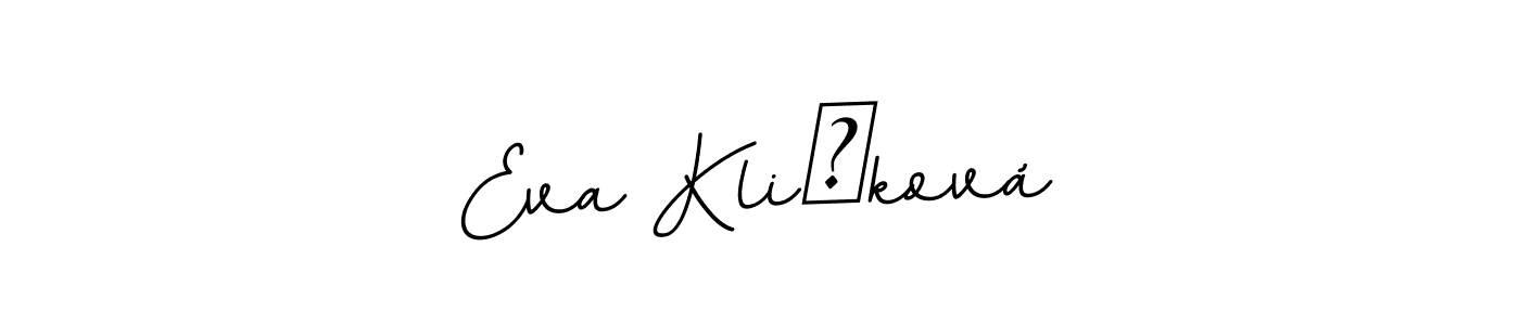 Make a beautiful signature design for name Eva Kličková. With this signature (BallpointsItalic-DORy9) style, you can create a handwritten signature for free. Eva Kličková signature style 11 images and pictures png