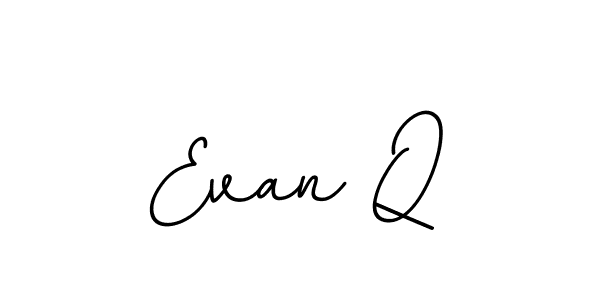 It looks lik you need a new signature style for name Evan Q. Design unique handwritten (BallpointsItalic-DORy9) signature with our free signature maker in just a few clicks. Evan Q signature style 11 images and pictures png