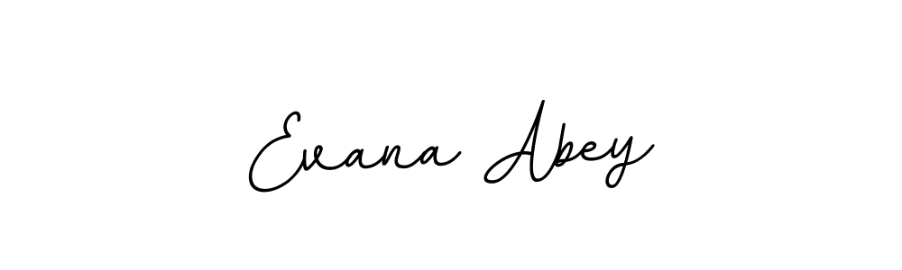 This is the best signature style for the Evana Abey name. Also you like these signature font (BallpointsItalic-DORy9). Mix name signature. Evana Abey signature style 11 images and pictures png