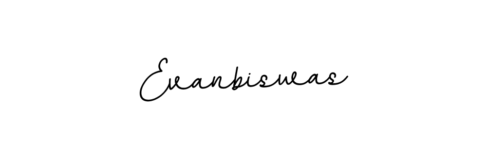 Design your own signature with our free online signature maker. With this signature software, you can create a handwritten (BallpointsItalic-DORy9) signature for name Evanbiswas. Evanbiswas signature style 11 images and pictures png